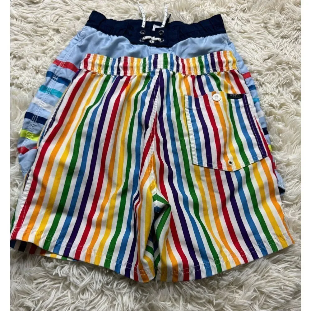 2 piece Boys Size 8 Rainbow & Colorful Boys Swimming Shorts by GAP and Trinity C